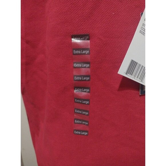 NWT New Authentic U.S. Polo ASSN. Red Polo Shirt Men's XL Short Sleeve Cotton - Picture 4 of 9